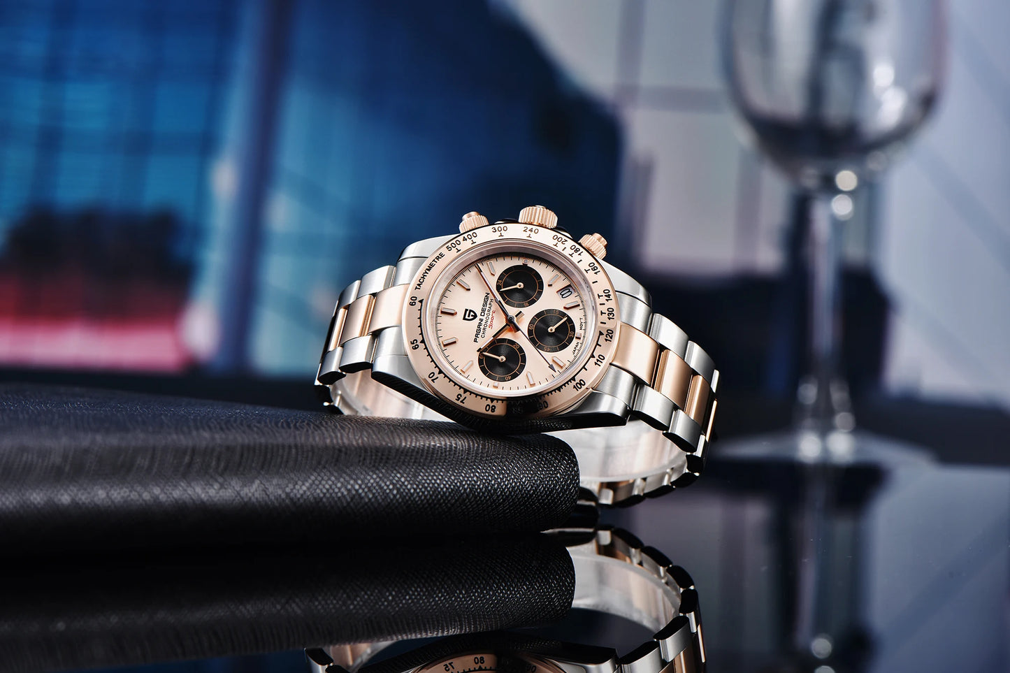 2026 New PAGANI DESIGN Rose Gold Chronograph Men's Watches Luxury Quartz Watch For Men Automatic Date Stainless steel Wristwatch