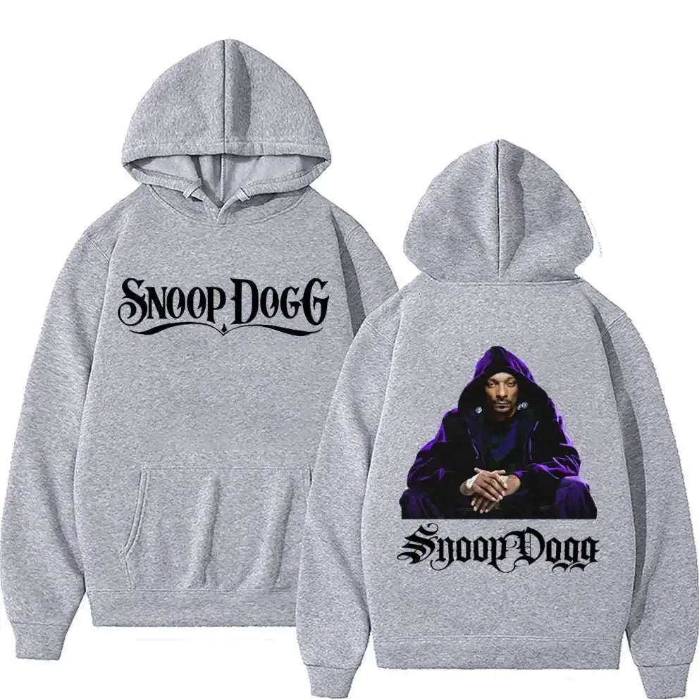 Limited Rapper Snoop Dogg Hooded Vintage Tupac Shakur Print Hoodie Men Women Hip Hop Punk Style Cool Sweatshirt Man's Streetwear