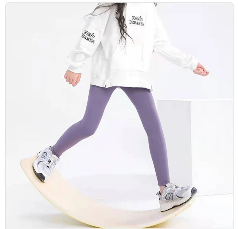 Autumn Solid Kid Leggings Girl Thin Tights Sweatpants 2+y Child Casual Ankle Length Pants Spring Toddler Skinny Cropped Trousers