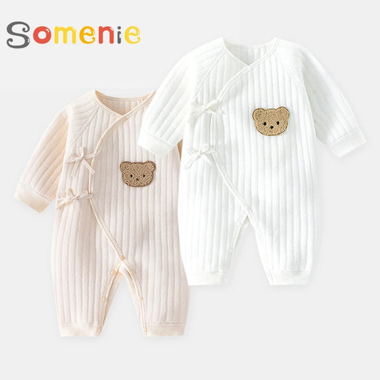 Boys Girls Baby Romper Newborn 100% Cotton Onesie Clothes  long-Sleeved Romper Toddler Babe Pajamas  0-6M  for Four Seasons
