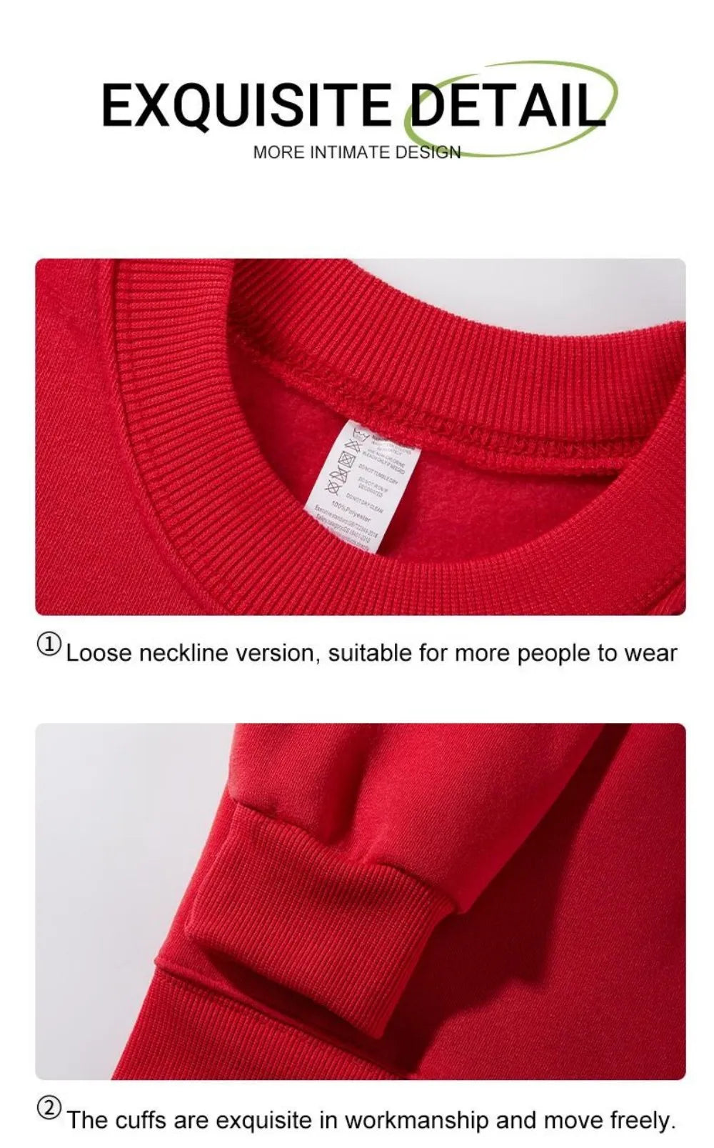 Simple Whatever Letter Printed Men'S Sweatshirt Winter Loose Hoodie Sports Crewneck Fleece Warm Sportswears Basics Men Clothes BAZAARHUBO