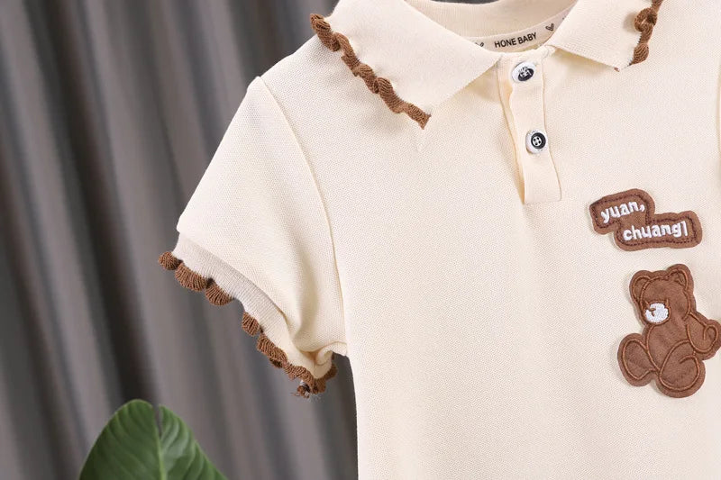 Summer Siblings Attire Fashion Baby Girls Dress Boys Clothes Short Sleeve Suit Children Girls Skirt Cotton Casual Kids Outfits