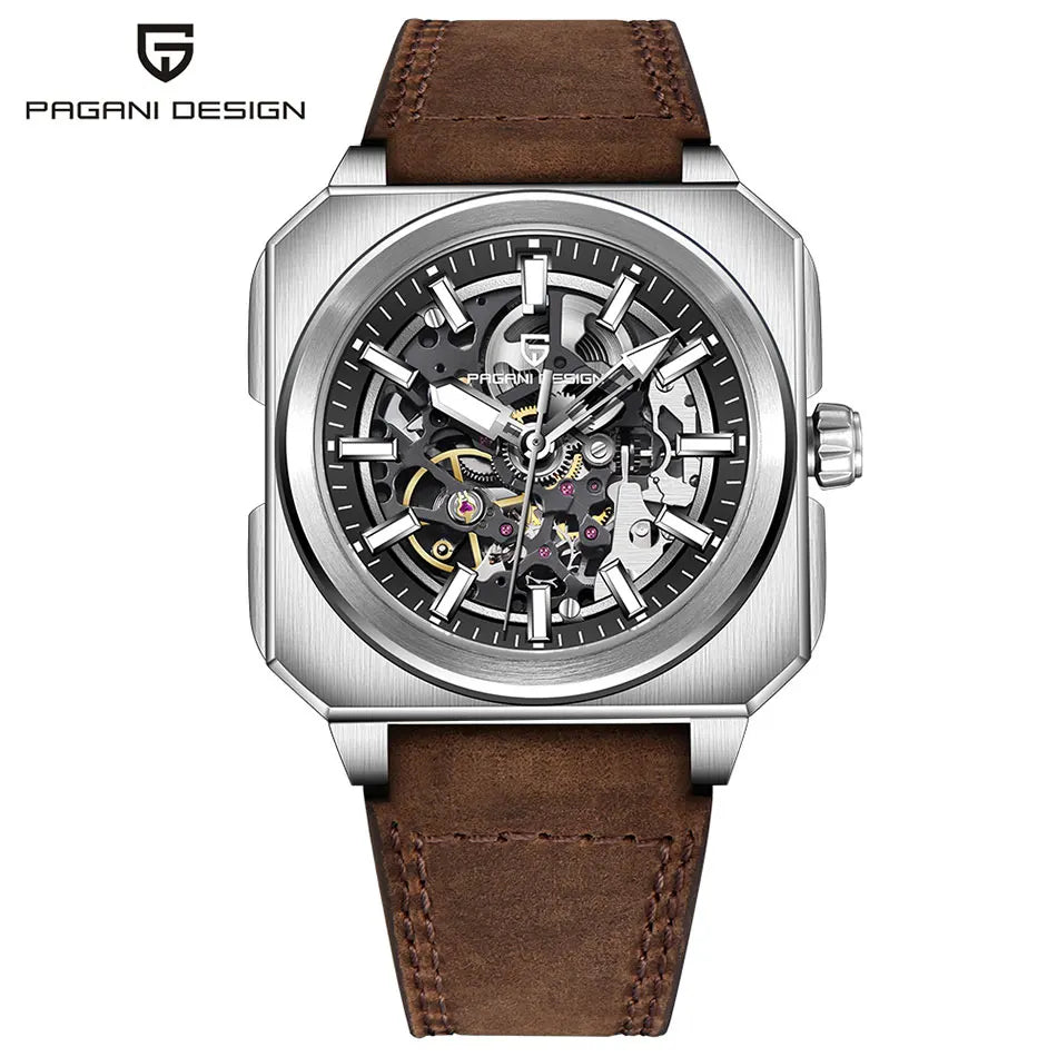 PAGANI DESIGN New Hollowed Men Mechanical Watch Top Brand Sapphire Glass Clock Classic Luxury Waterproof Automatic Men's Watches