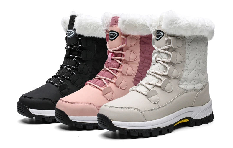 Winter New Women's Boots Plush Warm Women's Snow Boots Outdoor Non-slip Sneakers High Quality Waterproof Women Boots Botas Mujer