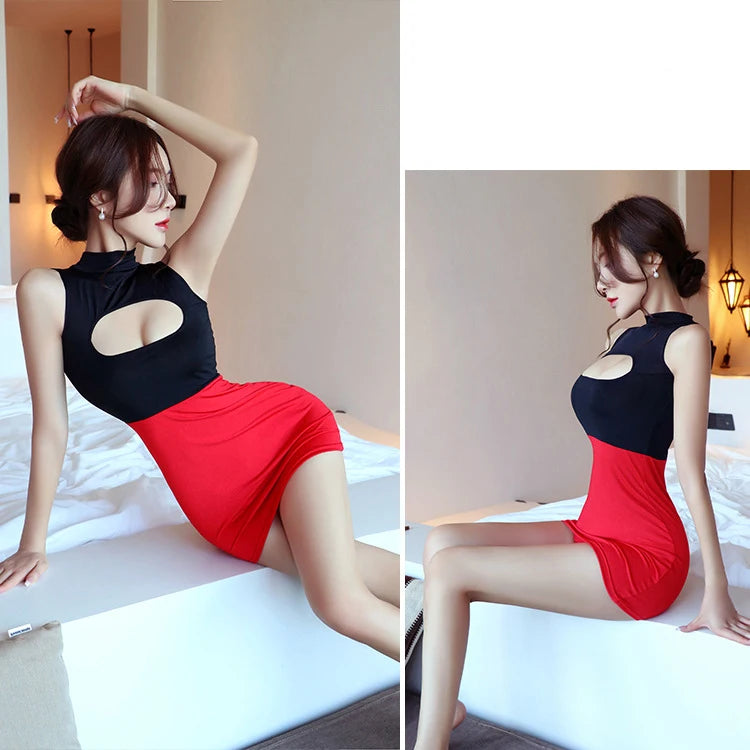 Dress Deep V busty tight hugging skirt secretary uniform seductive women's dress dresses in offers elegant womens party dresses