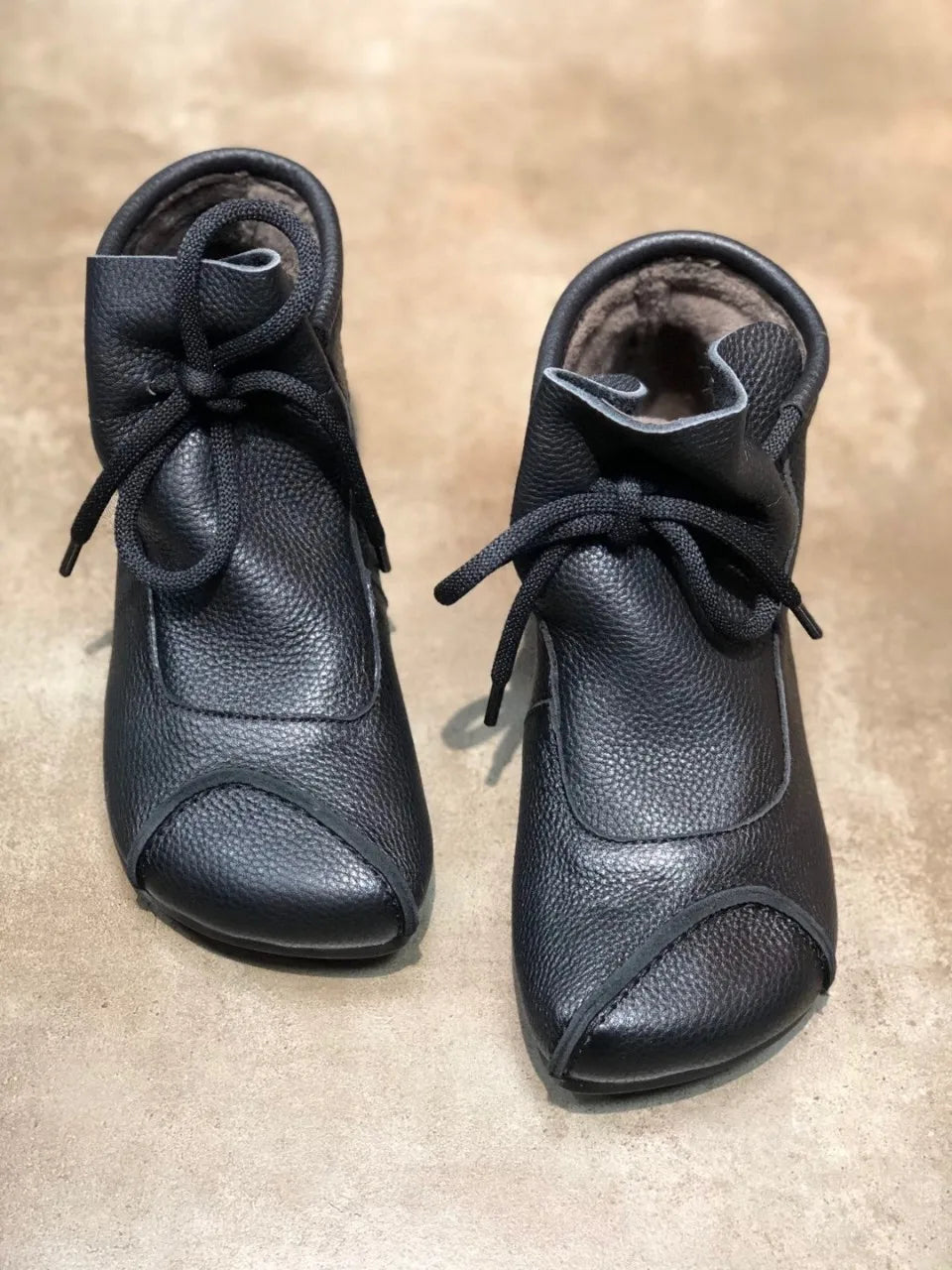 Careaymade-Genuine leather women's boots Fashion retro warm Oversized shoes cow leather Pure handmade ankle boots Casual boots