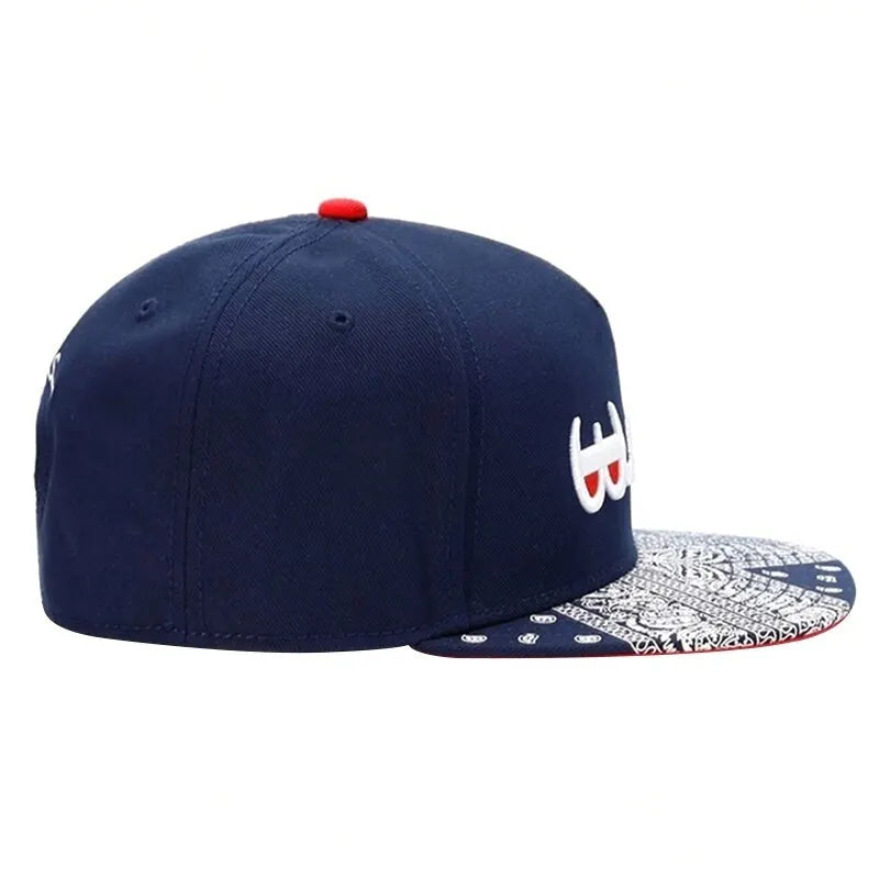 Unisex Letter Embroidery Geometric Printing Hip-hop Hats Outdoor Adjustable Casual Baseball Caps Sunscreen Hat BAZAARHUBO