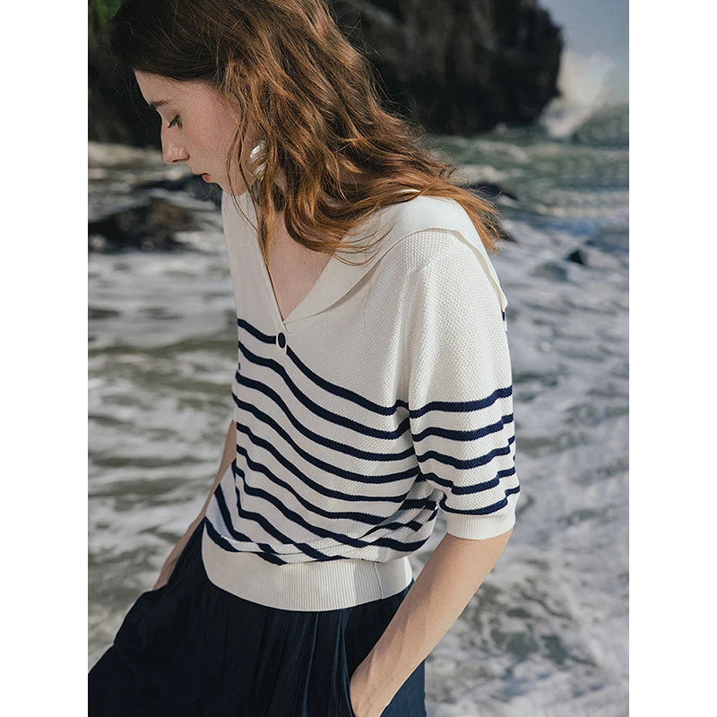 TOYOUTH  Women Knitwear 2025 Summer New Tops 8523015