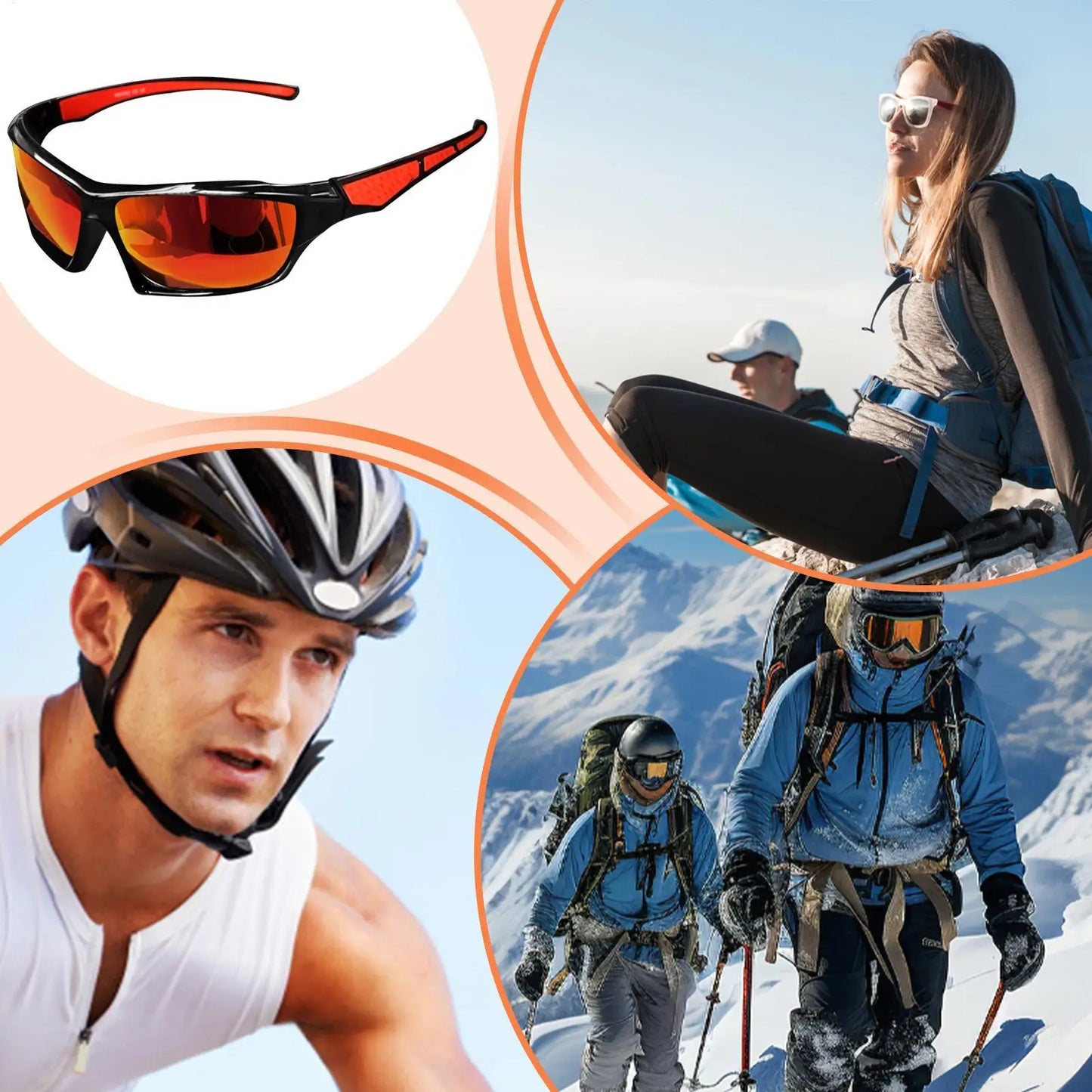 Fashion Sports Sunglasses Polarized UV Protection Personalizeds Glasses Frame Men's And Women's Eyewear Outdoor Cycling Sunglass