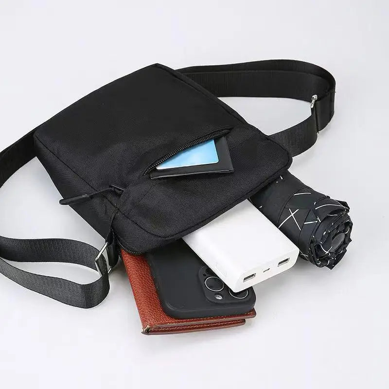 Men's And Women's Single-Shoulder Bags Crossbody Bags Solid-Colored Single-Shoulder Small Bags Lightweight Mobile Phone Bags