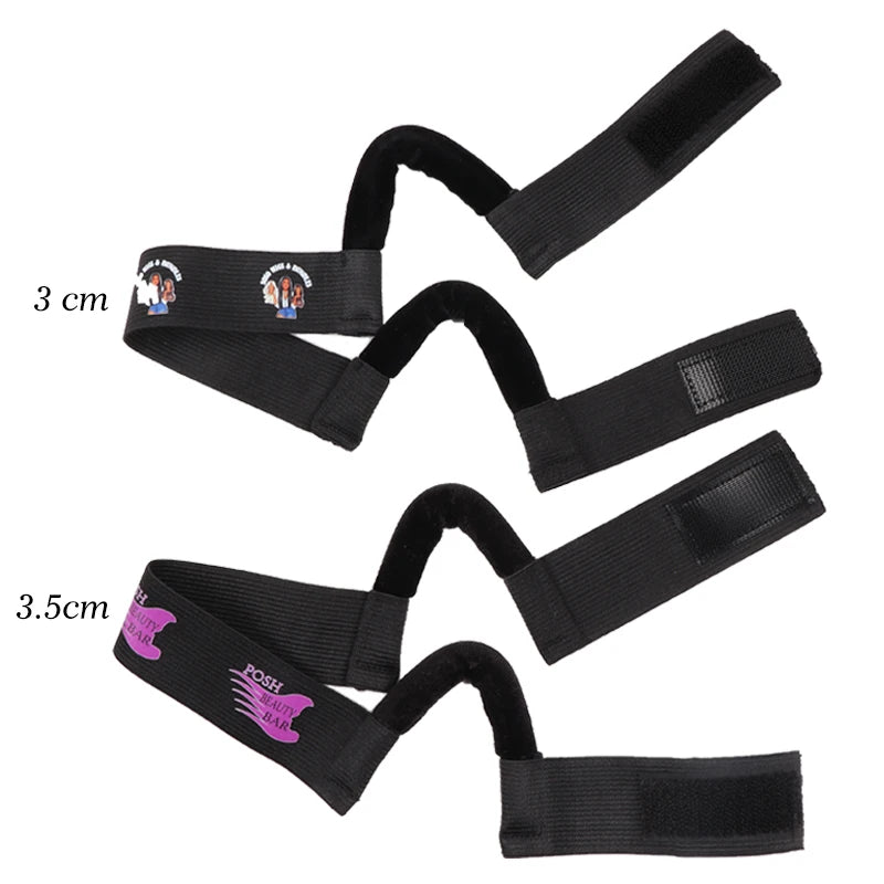 Nunify Custom 20Pcs Lace Melting Band For Wigs With Logo Wig Band With Ear Cut Outs Non Slip Headband With High Quality Velcro