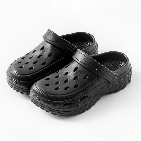 Men Platform Sandals 2025 Summer Closed Toe Non-slip Beach Sandals Woman Lightweight Soft Bottom Non-slip Sandalias for Home