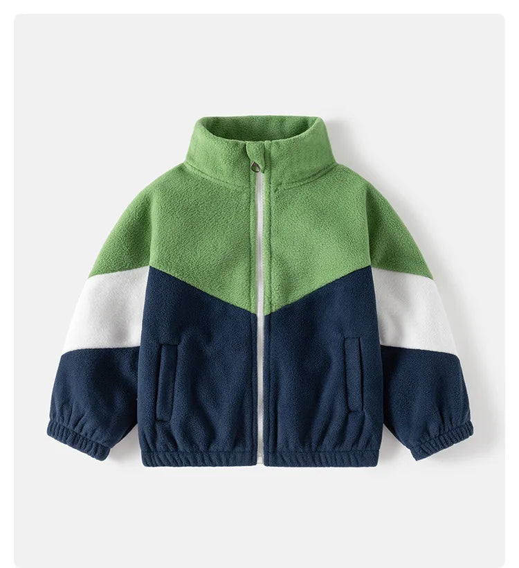 Children's Clothing   Autumn Winter Fleece Thicken Warm  Outwear Cute Cardigan Jackets Coats for  Kids Coats Jackets for Boys