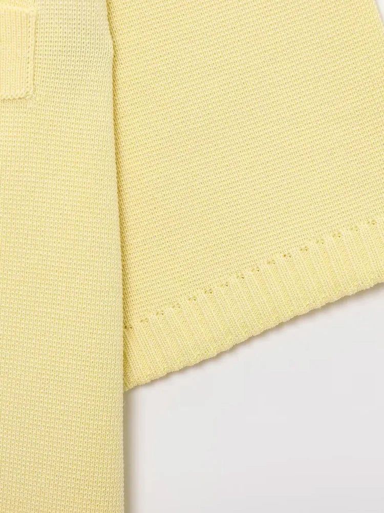 HXAO Cardigan Woman Knitwear Button Ladies Short Sleeve Knit Bolero Women's Tricot Top Summer Outerwear Crop Cardigan Top Female