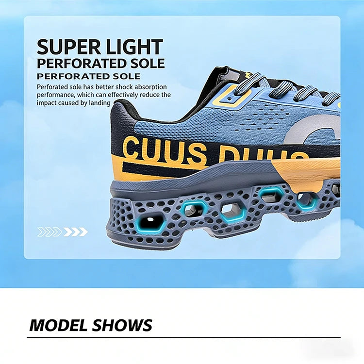Men's Cushioning Running Sneakers | Lightweight Non-Slip Athletic Shoes