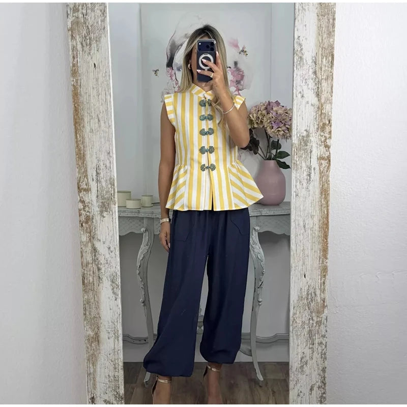 Lace Spliced Square Neck Spaghetti Strap Blouse Loose Fit Cropped 2026 Summer Women Chiffon Top Causal Delicate Lady Blusa