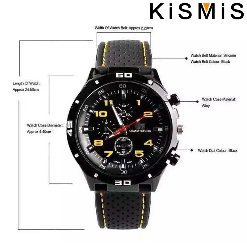Fashion Men Quartz Watch Business Style Leather Strap Wristwatch 4 Colors Available Stylish Timepiece