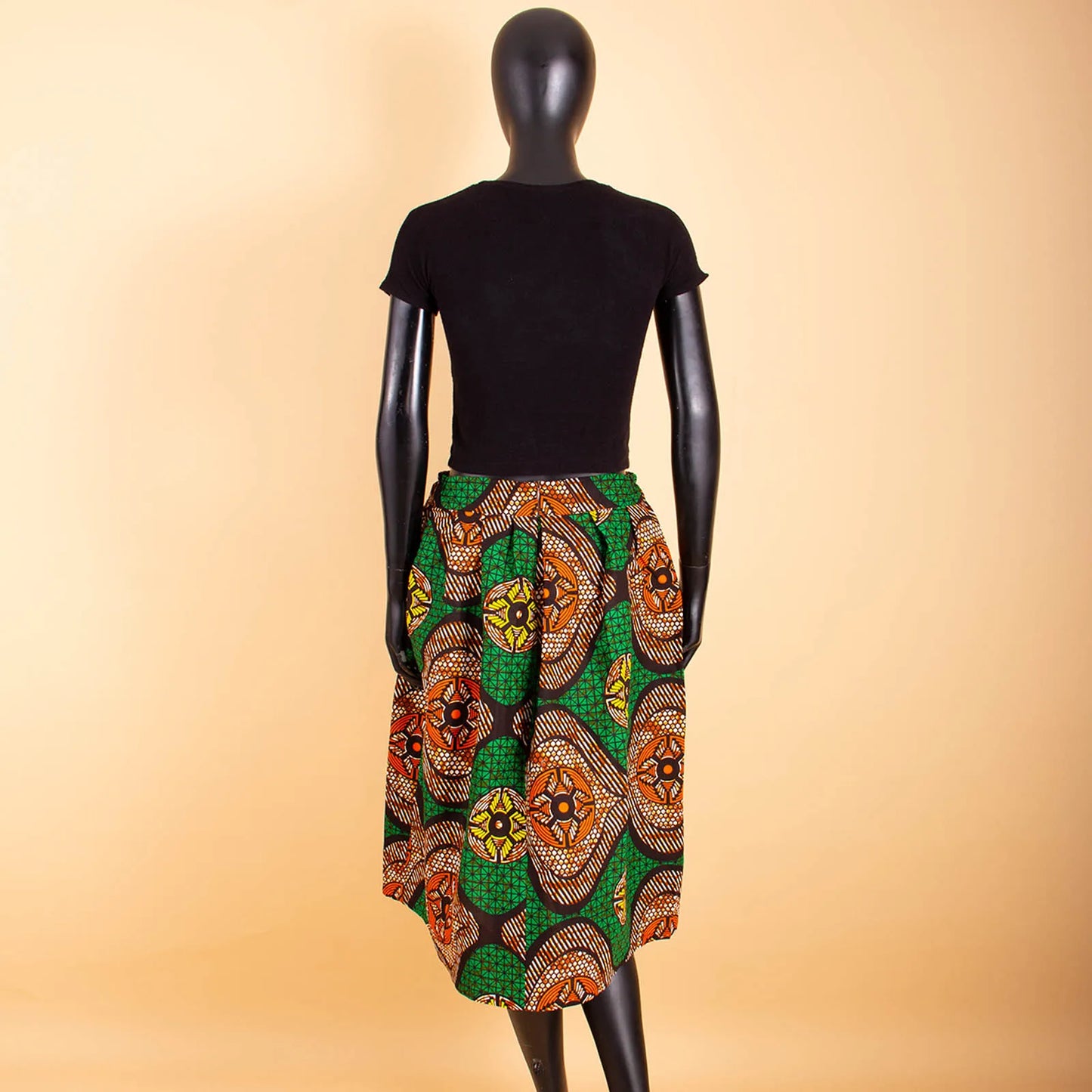 2026 Summer Original African Style Garment Midi Skirt for Women Private Custom High Quality Batik Cotton Femmal Clothing A722704