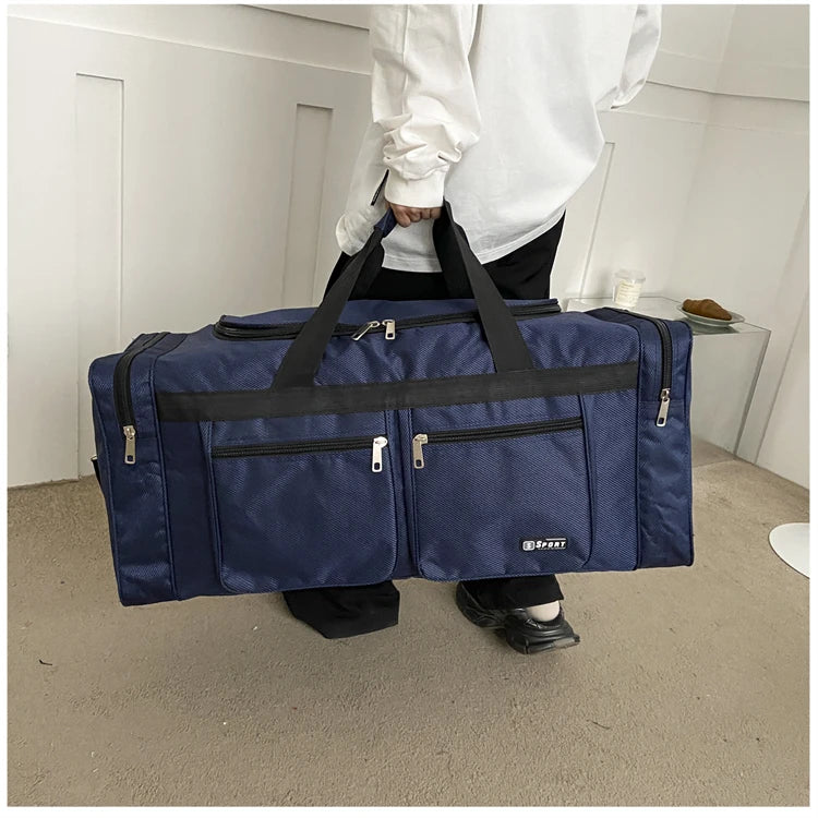 Women Men Nylon Travel Duffel Bag Carry On Luggage Bag Men Tote Large Capacity Weekender Gym Sport Holdall Overnight Bag Pouches
