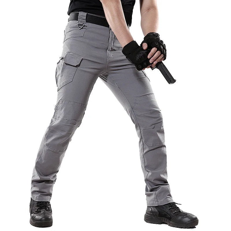 IX9 Stretch Tactical Pant City Cargo Pants Cotton Multi Pockets Work Pant Men Outdoor Hiking Camping Trousers A2FIX9