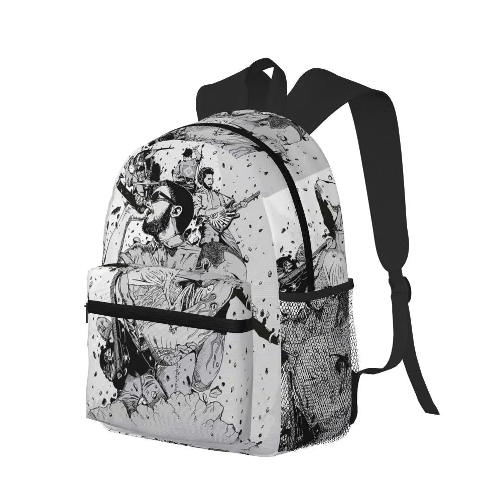L-Linkin-S P-Park-S Band Student Backpack School Bag Hiking Travel Daypack for Boys Girls Fashion Bookbag Shoulder Bags