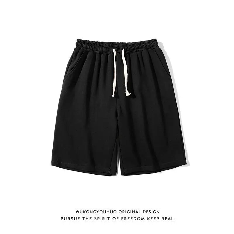 Men's Minimalist Five Quarter Pants, Summer Casual American Loose Shorts, Fashionable and Versatile, Sports and Leisure Trend