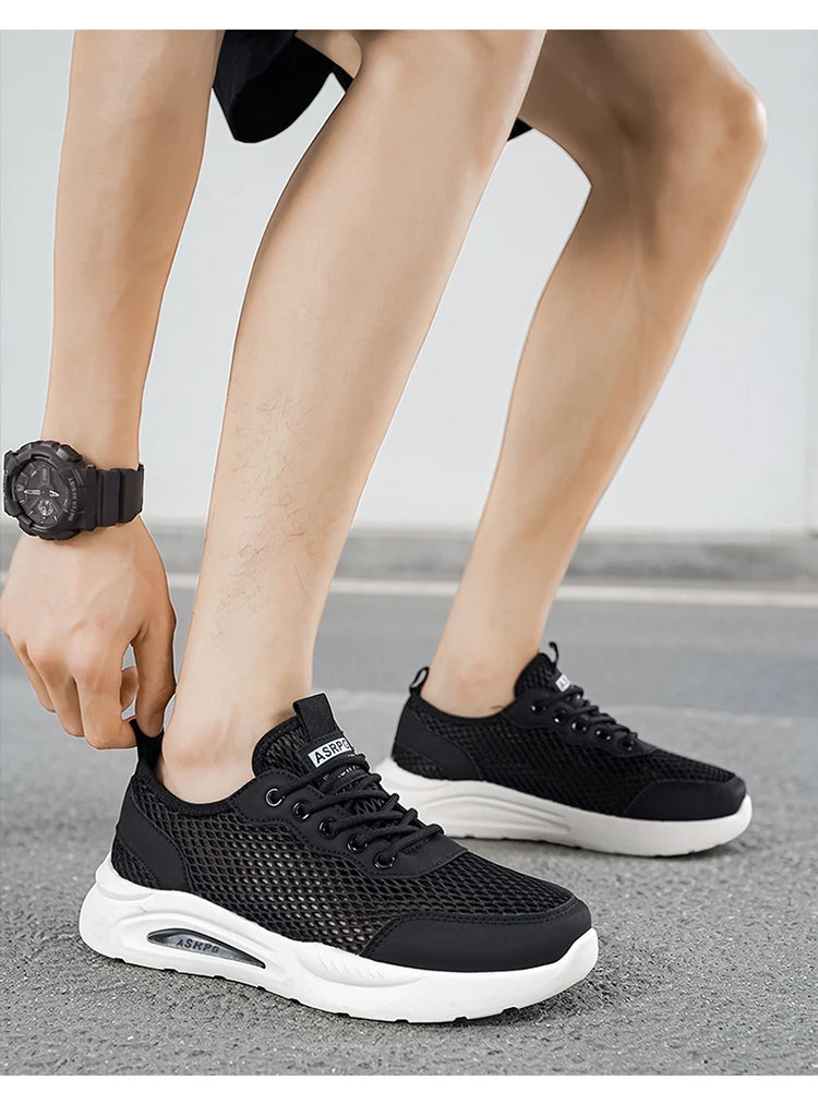 New Summer Sports Shoes for Men, Versatile Low-Top Trendy Running Shoes, Casual Mesh Fashion Shoes Suitable for Outdoor Sports