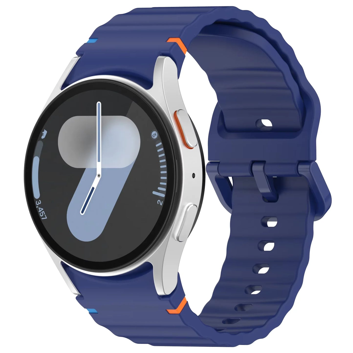 Silicone Strap for Samsung Galaxy Watch 7 6 5 4 44mm 40mm Original No Gaps Sports Band Accessories for 6/4 Classic 47mm 46mm43mm
