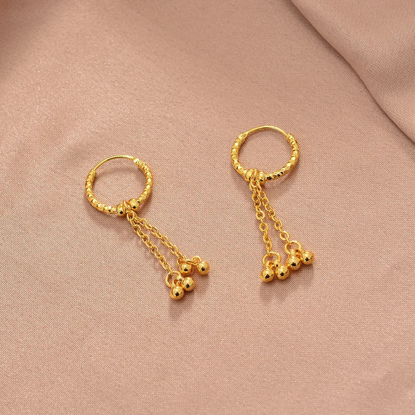 Ethiopian Gold Color Earrings For Woman African Fashion Wedding Bridal Party Wife Earrings Jewelry New