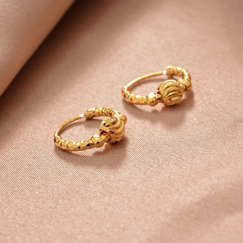 Ethiopian Gold Color Earrings For Woman African Fashion Wedding Bridal Party Wife Earrings Jewelry New