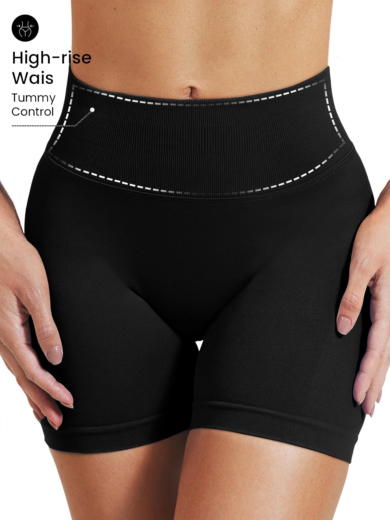Pilates knit shorts medium intensity training high stretch peach hips no awkward lines casual fitness