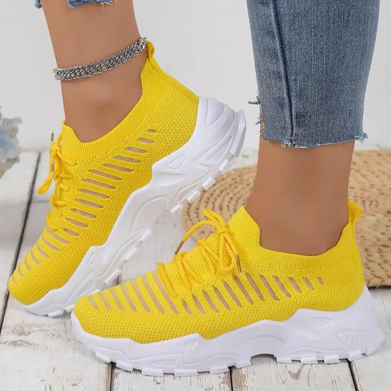 New Purple Sneakers Women Platform Casual Shoes Women Sneakers Breathable Comfortable Thick Sole Sneakers Women Designer Shoes