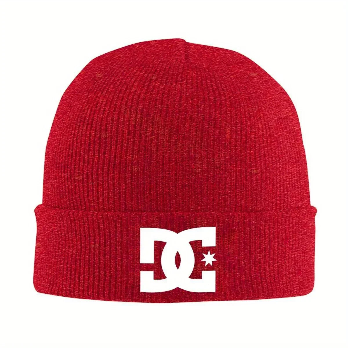DC Shoe Co Warm Knitted Cap Fashion Bonnet Hat Autumn Winter Outdoor Beanies Hats for Unisex Adult BAZAARHUBO