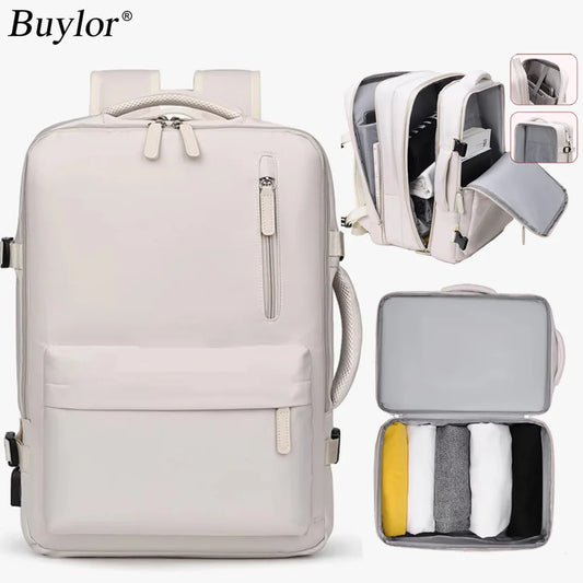 Buylor Travel Backpack Women Easyjet Backpack 45x35x20 Cabin Luggage Backpack for Airplane Large Capacity Carry On Laptop Bags