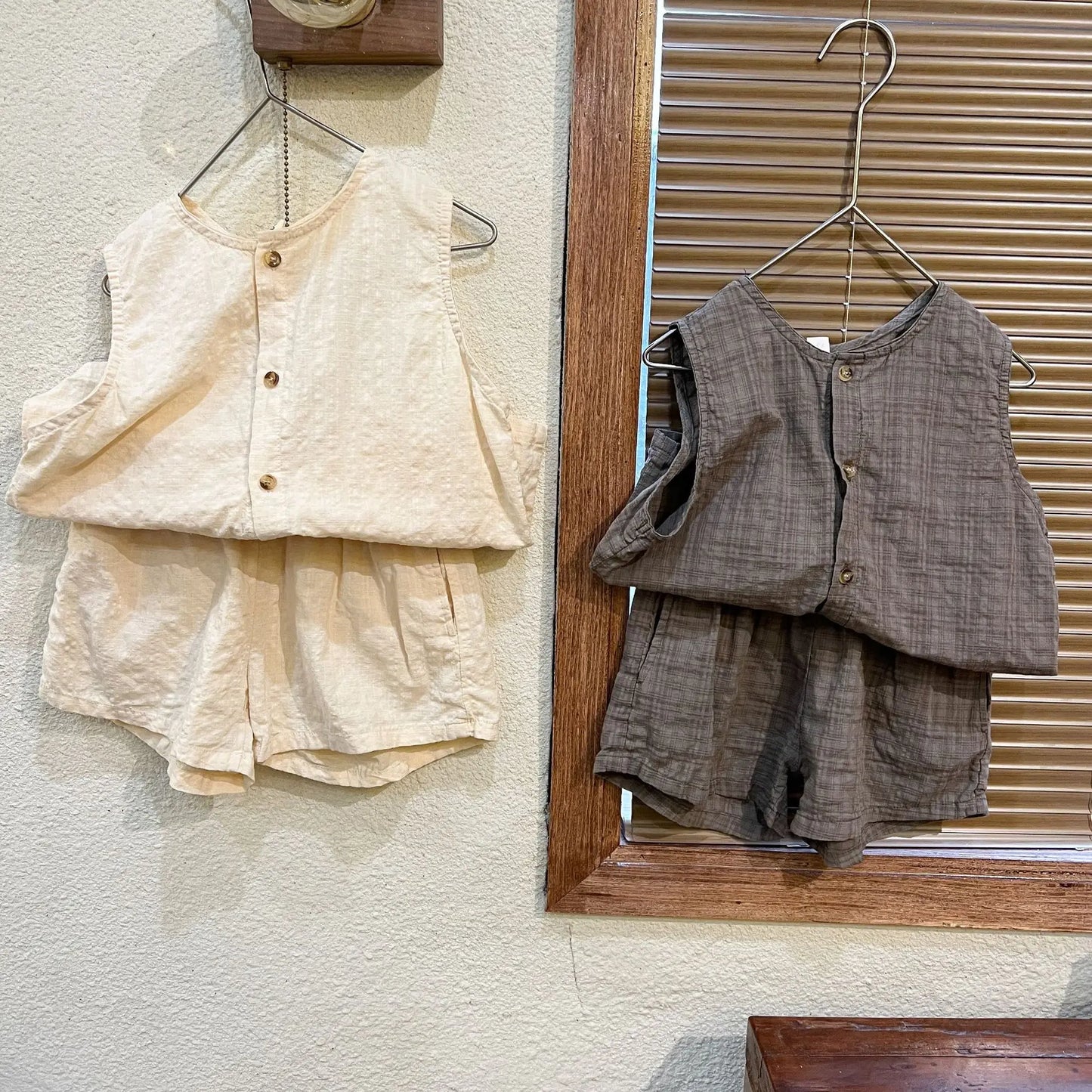 2026 Summer Kids Clothing Set Boys Vest and Shorts 2 Pcs Suit Korean Style Casual Girls Clothes Set Unsex Children Outfit