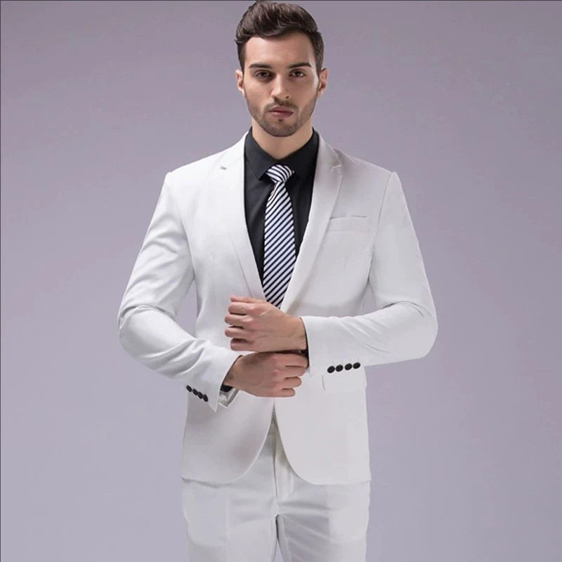 Elegant Suits For Men Wedding 3 Pieces 2 Set  Fashion Classic Full Jackets Vest Pants Blazers Outfit 2024 Formal Costume