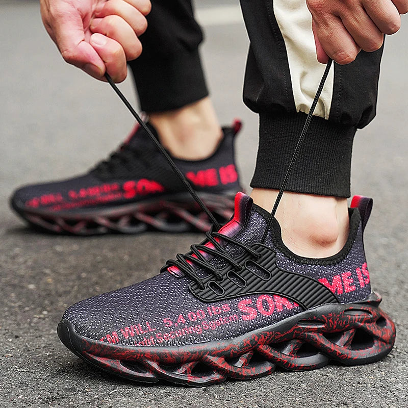 Men’s Sneakers Comfortable Breathable Platform Shoes Man Running Shoes Breathable Comfortable Fashion Walking Sneakers
