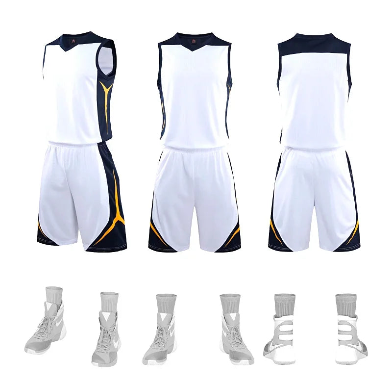 Sportswear Basketball Jersey Set Blank custom Men Women High quality Basketball Uniforms Sports Clothes College Basketball Jerse