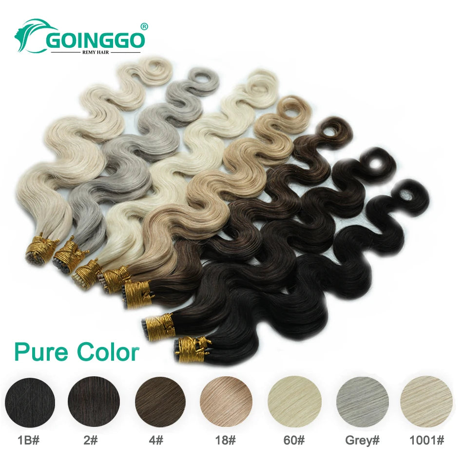 Body Wave Flat Tip Human Hair Extension Highlight Blonde Real Remy Human Fusion Hair Pre Bonded Keratin Hair 1g/S 12-26 Inch