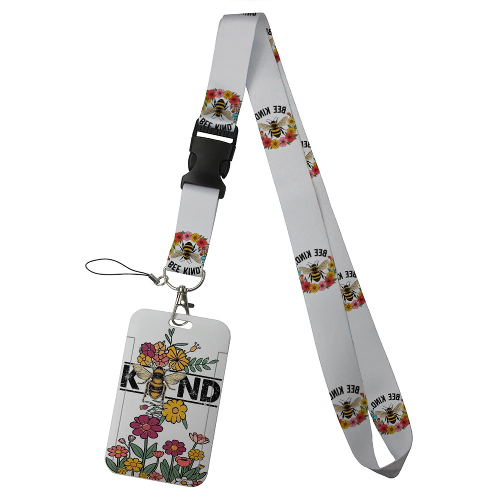 quotation card holder Lovely hanging rope  ID pass hang accessories holder lanyard Student  Bus passr protective Case