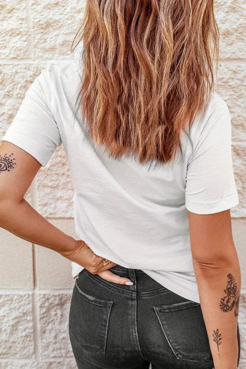 Womens California Graphic T Shirt Round Sleeve Machine Washable Tee
