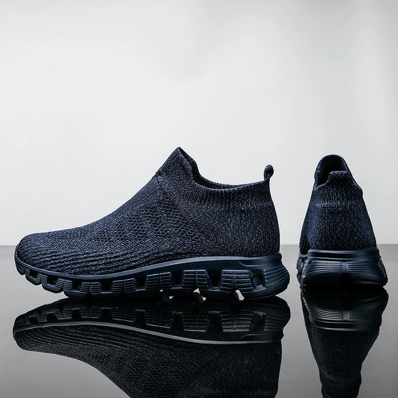2025 New Men's Casual Sneaker Breathable Ultralight Slip On Shoes Mesh Sock Mouth Jogging Athletic Women Sneakers