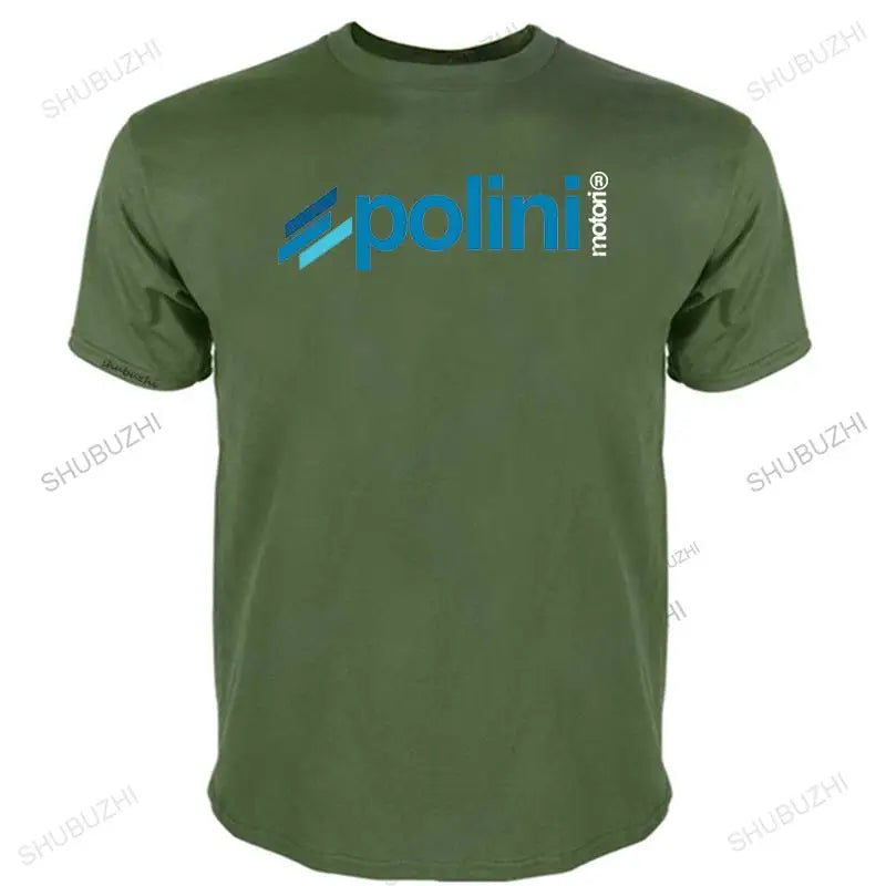 Fashion brand t-shirt mens loose style tees New Black T Shirt Polini Italy Scooter Racer Custom many color tops unisex tee shirt