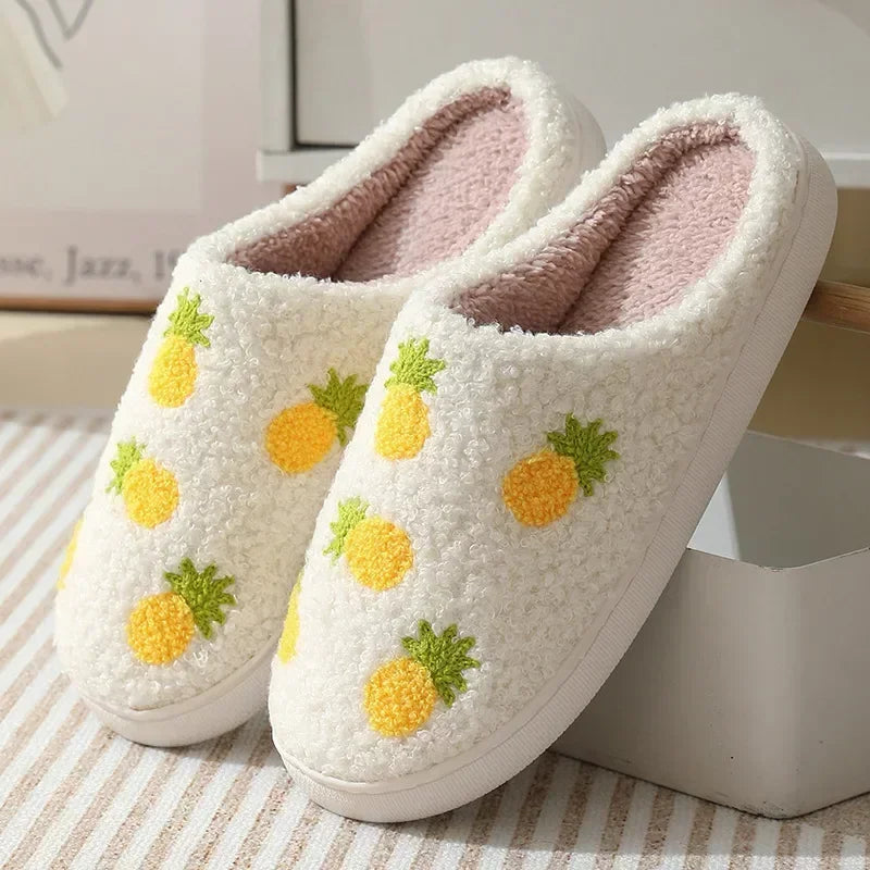 House Fuzzy Slipper Men Male Ghost Face Blue Evil Eye Home Shoes Plush Winter Warm Indoor Floor Non Slip Women Female Halloween