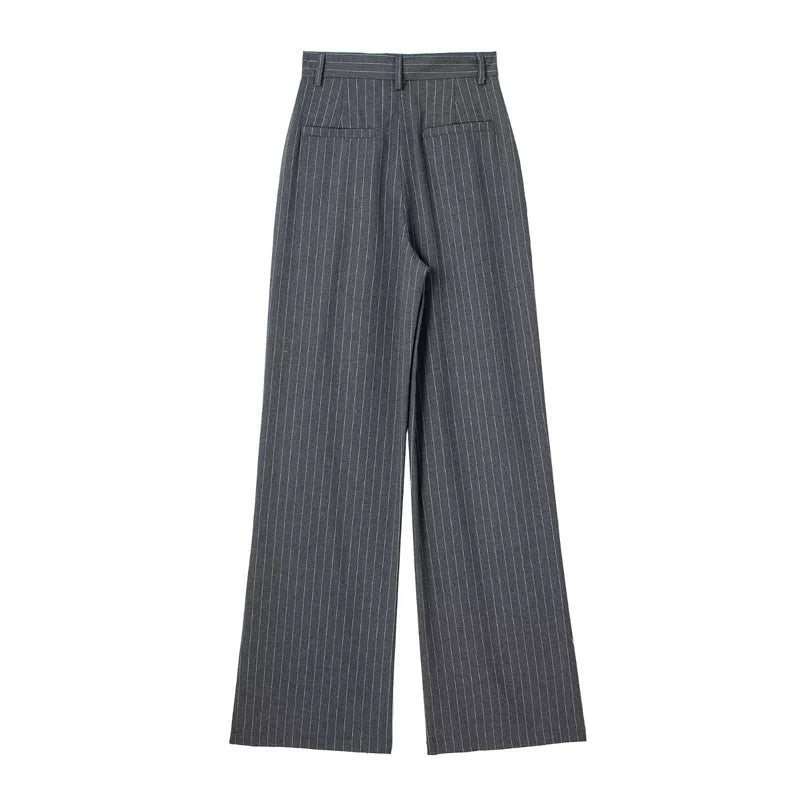 HXAO Women 2024 Wide leg Pants Baggy High Waist Pants Women's Wide Trousers Black Office wear Wide Pants Woman Autumn Trousers BAZAARHUBO