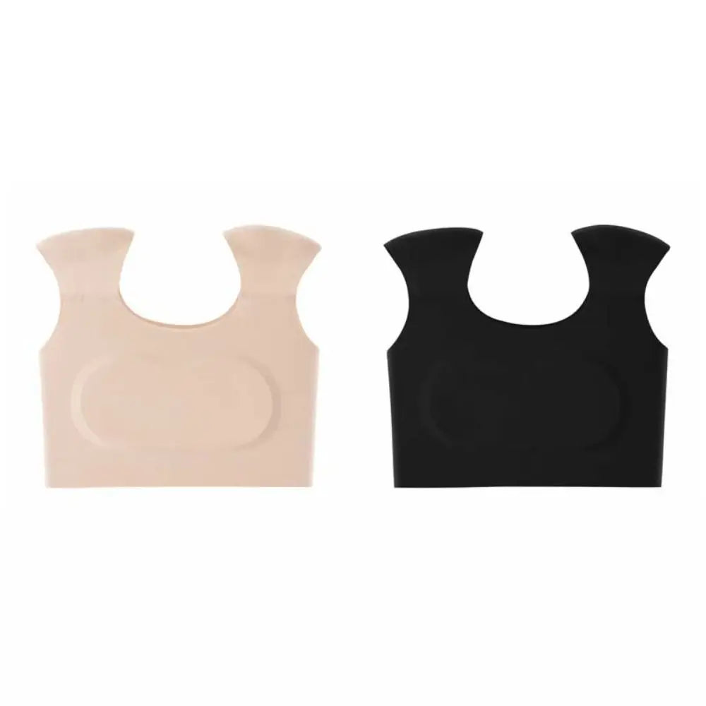 Simple Seamless Right-angle Shoulder Bra Chest Binder Invisible Shoulder Pad Vest Bustier Lingerie Wireless Bra Oversize