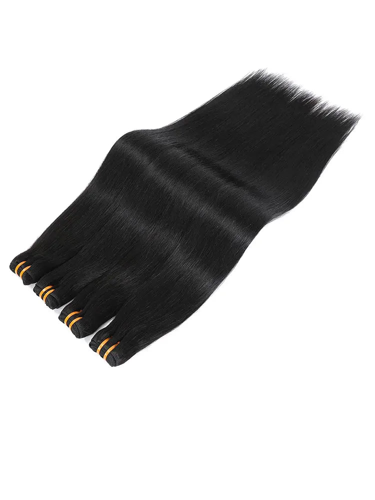 Jupade Human Hair Bundles Remy Straight Bundles Human Hair 1/3 PC Straight Quick Weave Hair Bundles Sew In Human Hair Extension