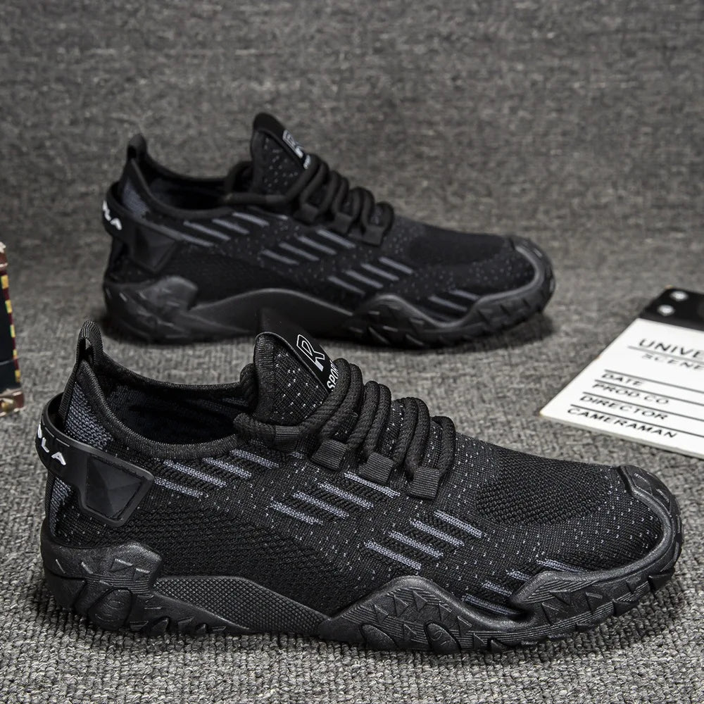 2026 New Men Shoes Breathable Non-slip Hollow Out Outdoor Running Shoes Trendy Sports Casual Sneakers