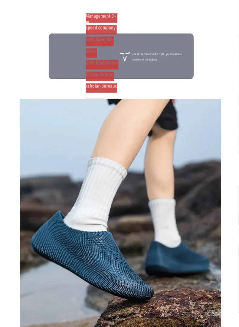 Designer Lightweight Luxury Summer New 3D Hole Hole Shoes Full Wrap Couple Casual Sandals Outdoor Beach Shoes for Men