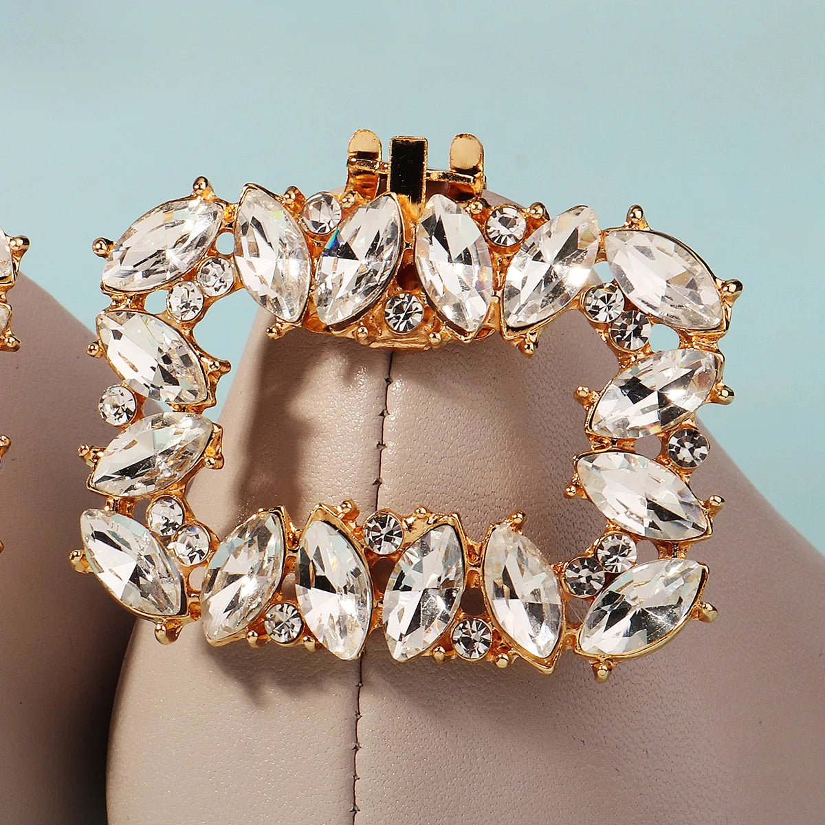 New Square Simple Women's Shoe Buckle Wedding High Heels Shoe Clip Bridal Gown Accessories Daily wear jewelry Holiday Gifts